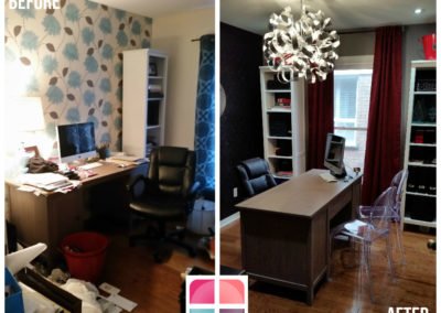 Office space designed + professionally organized, congruent with the business brand!