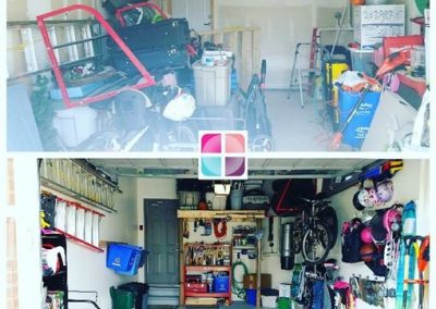 Garage redesigned + professionally organized for ultimate functionality